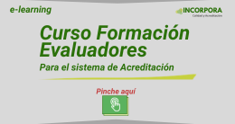 Curso Formación de Evaluadores para el Sistema de Acreditación  E-Learning